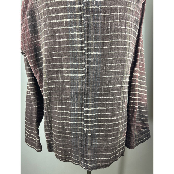 Yasuko Kurisaka Art to Wear Lagenlook Handwoven Brown Button Jacket Cardigan O/S - Picture 13 of 16